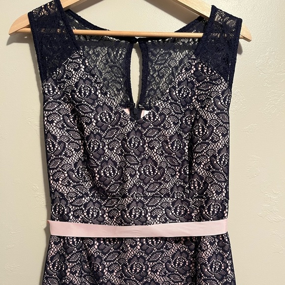 Motherhood Maternity Gender Reveal Lace Overlay Sleeveless Dress NWT - Picture 10 of 16